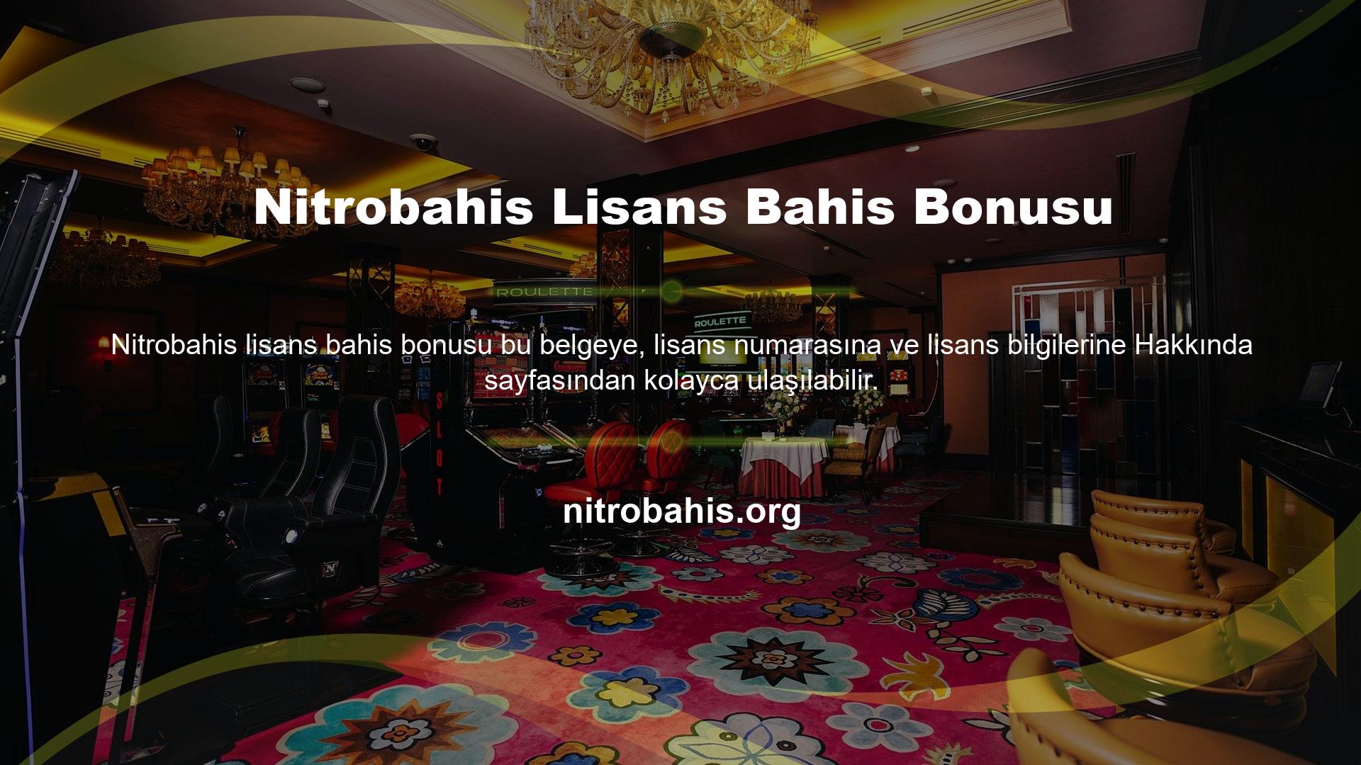 Bunun, bu alandaki en başarılı Nitrobahis Lisanslı bahis bonusu özel markalarından biri olduğunu unutmayın